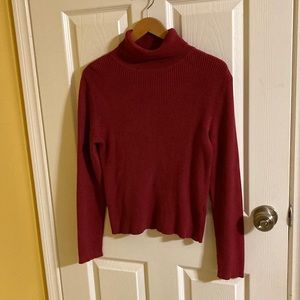 Northern Reflections Vintage Red Turtleneck Size M 100% Cotton